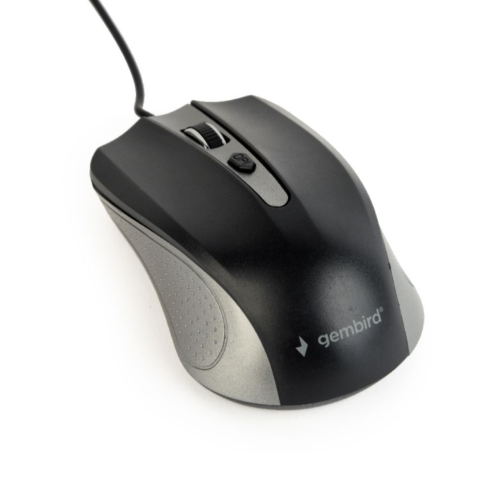 Optische muis USB zwart/antraciet-MUS-4B-01-GB