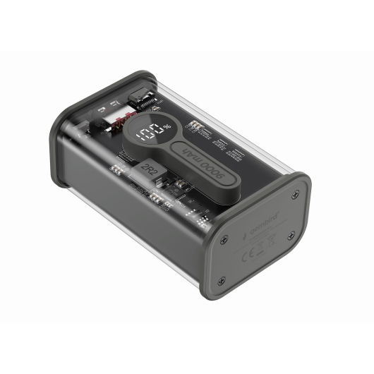 Transparante Qualcomm Quick Charge 3.0 Powerbank 9000 mAh - PB09-TQC3-01