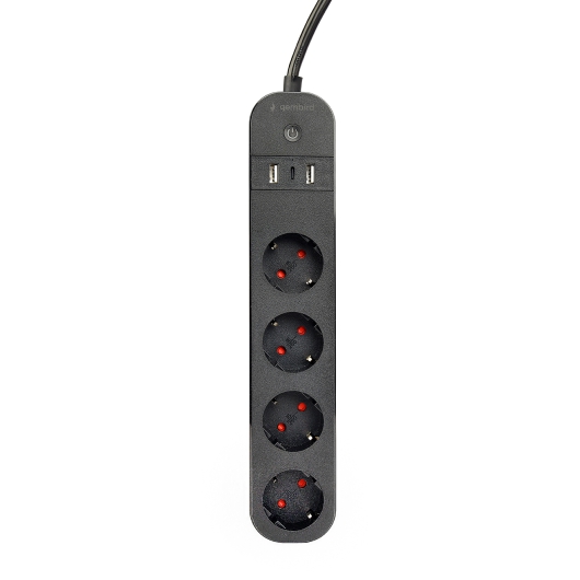 Slimme 4-voudige stekkerdoos met USB laadpoorten